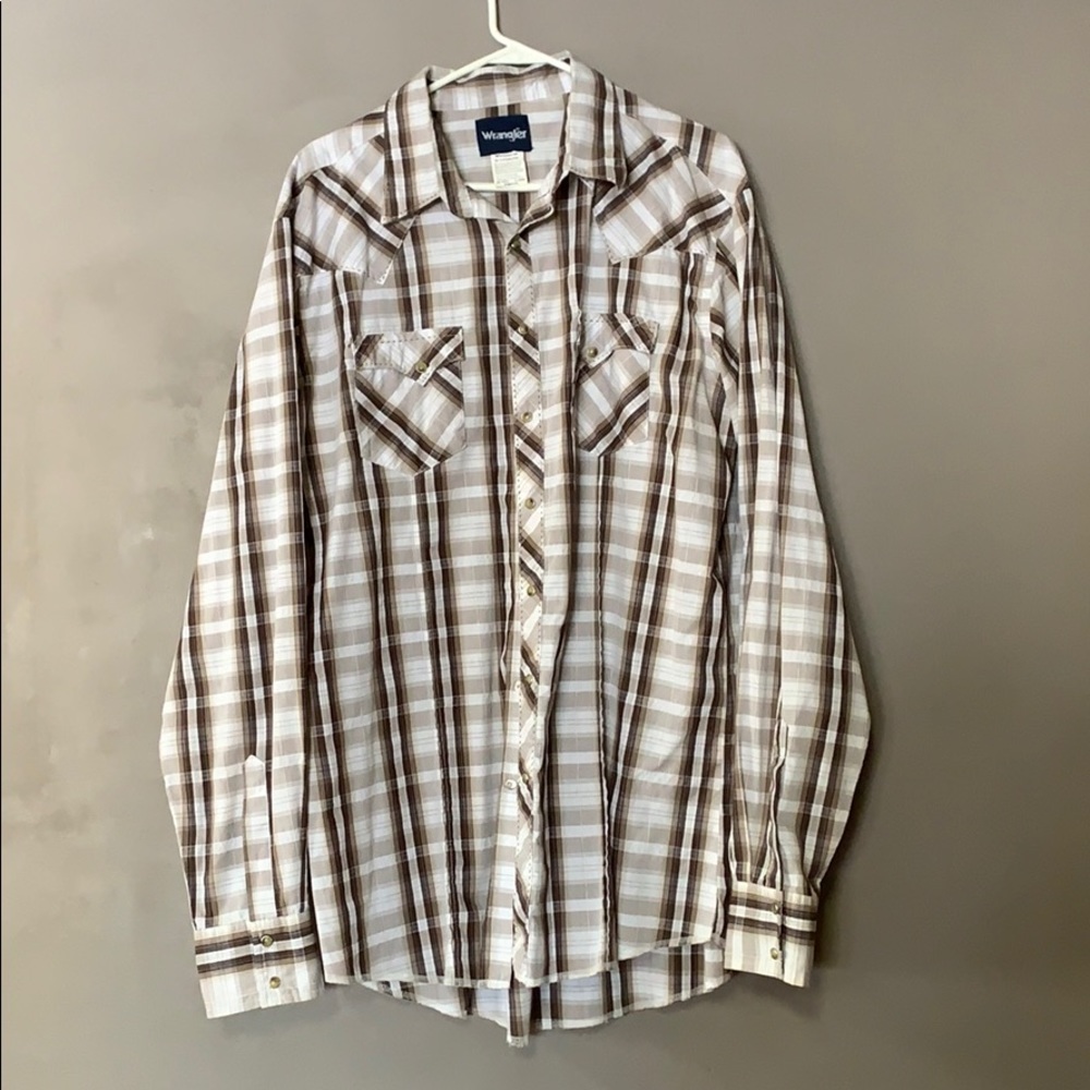 Wrangler pearl snap